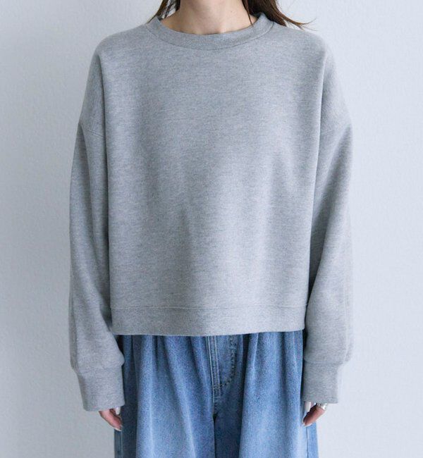  「シンプル裏起毛スウェットショートプルオーバー」|プルオーバー|