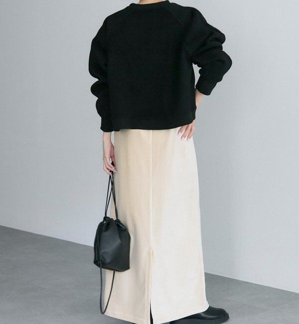  「シンプル裏起毛スウェットショートプルオーバー」|プルオーバー|