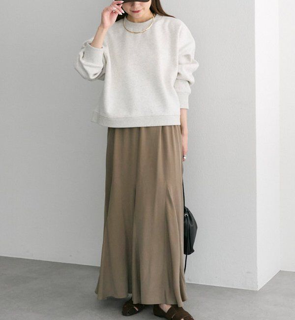  「シンプル裏起毛スウェットショートプルオーバー」|プルオーバー|