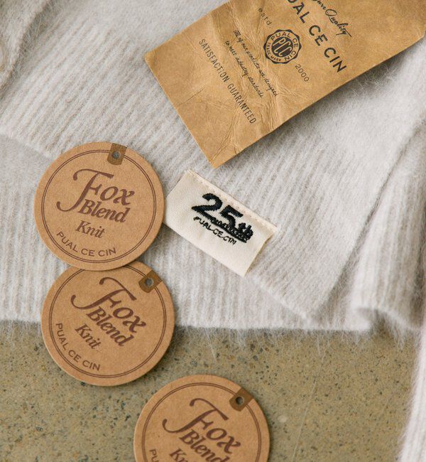  「【25th】FOX混ヘンリーネックニット」|ニット・セーター|