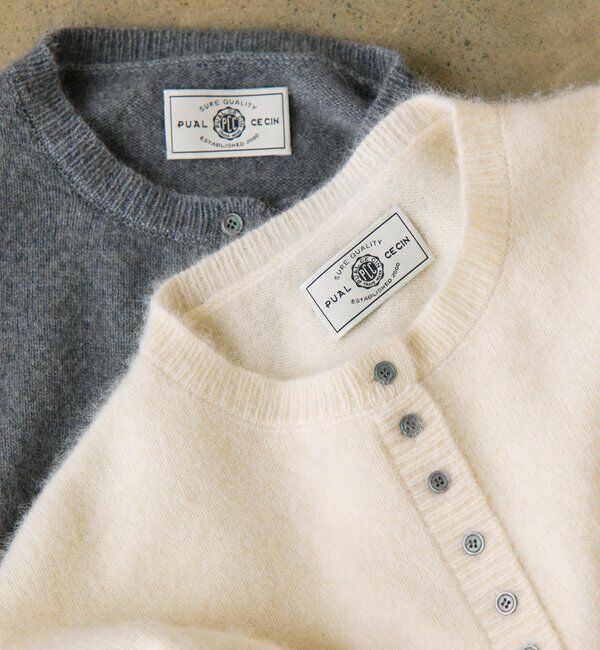  「【25th】FOX混ヘンリーネックニット」|ニット・セーター|