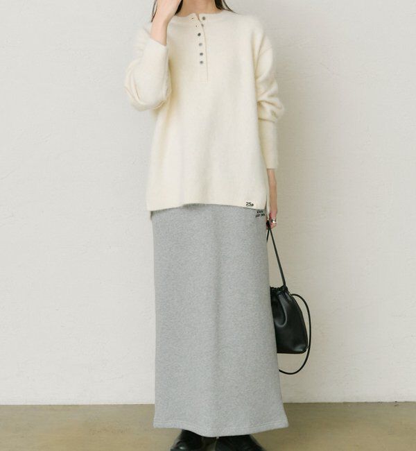  「【25th】FOX混ヘンリーネックニット」|ニット・セーター|