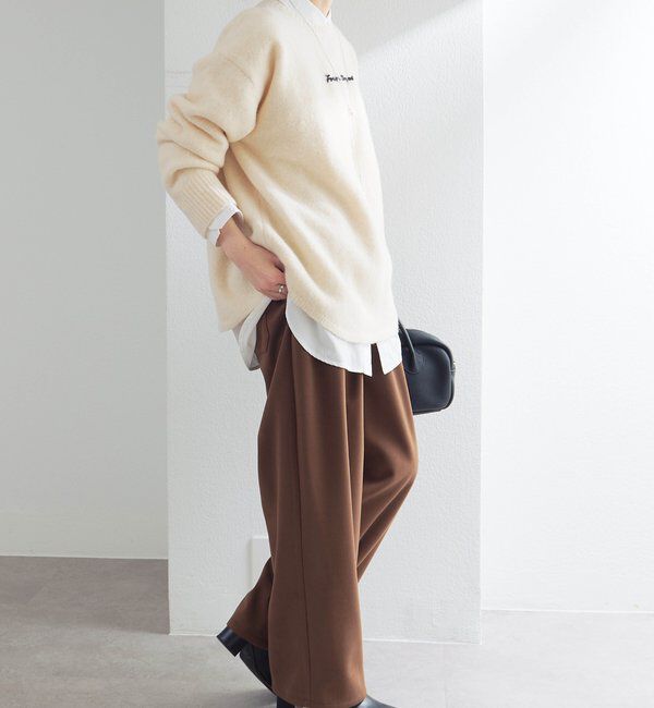  「ロゴ刺繍ニットプルオーバー」|キャミソール|