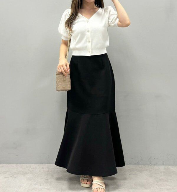  「WEB限定／【マイナス5キロ見え】後ろレースアップマーメイドスカート」|スカート|