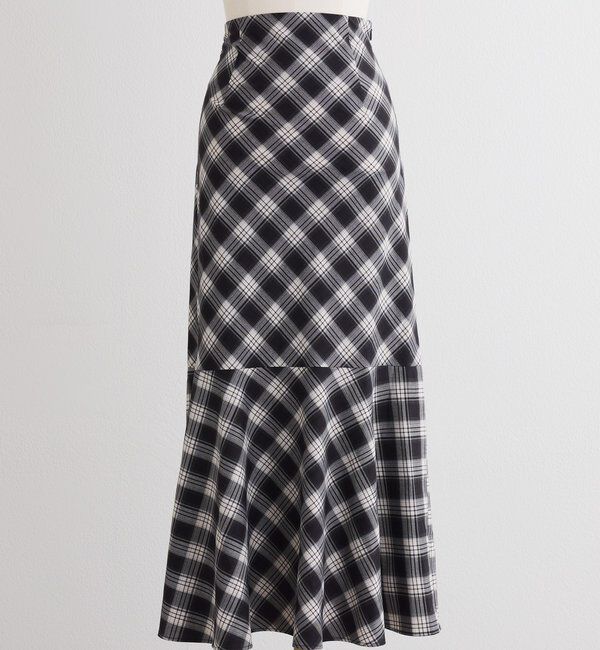  「WEB限定／【マイナス5キロ見え】後ろレースアップマーメイドスカート」|スカート|