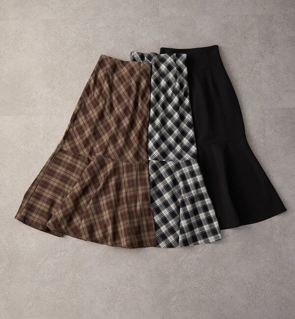  「WEB限定／【マイナス5キロ見え】後ろレースアップマーメイドスカート」|スカート|