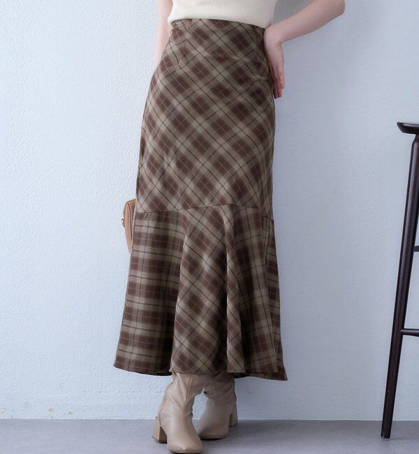  「WEB限定／【マイナス5キロ見え】後ろレースアップマーメイドスカート」|スカート|