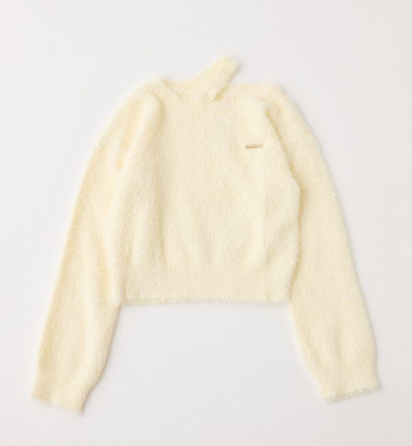  「プレート付きフェザーニット」|ニット・セーター|