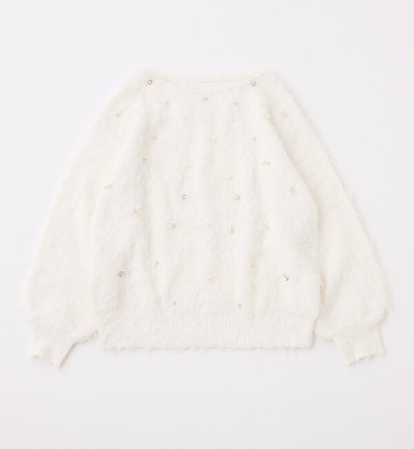  「ビジューシャギーニット」|ニット・セーター|