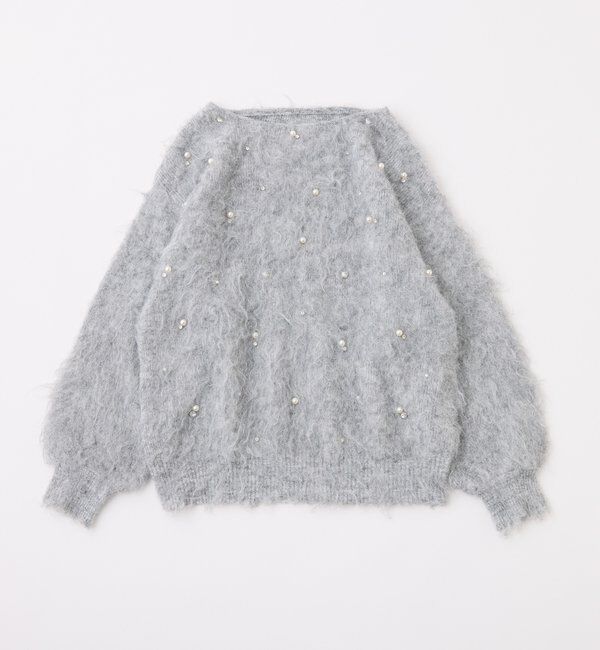  「ビジューシャギーニット」|ニット・セーター|
