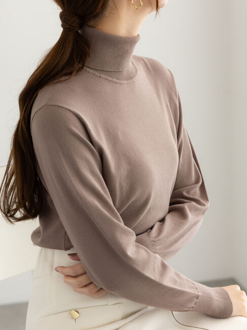 Te chichi「【宮本茉由着用】タートルネックプルオーバー《2025winter catalog item》」|ニット・セーター|
