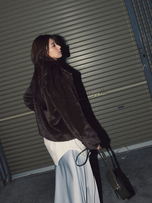 Te chichi「【宮本茉由着用】グラデーションファースタンドジャケット」|その他|