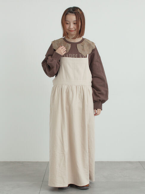 Samansa Mos2「裏毛3Dレース襟付きスウェット」|Tシャツ・カットソー|