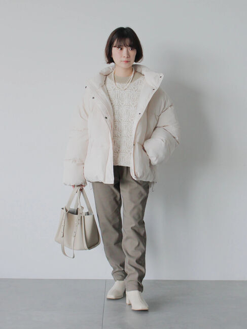 Samansa Mos2 blue「ジャカードモールニットプルオーバー」|ニット・セーター|