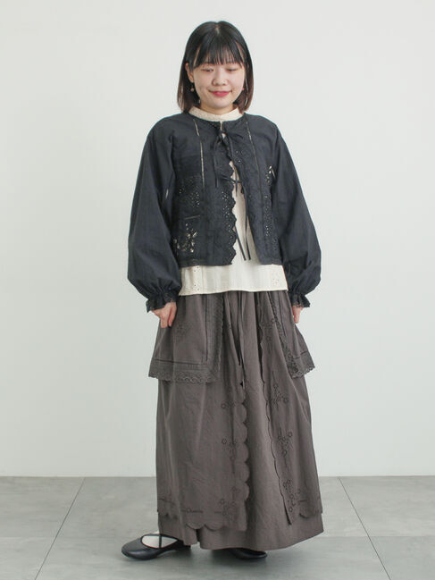 Samansa Mos2「レースパッチワークブラウス」|シャツ・ブラウス|