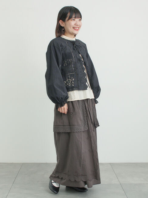 Samansa Mos2「レースパッチワークブラウス」|シャツ・ブラウス|