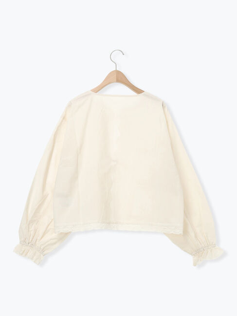 Samansa Mos2「レースパッチワークブラウス」|シャツ・ブラウス|