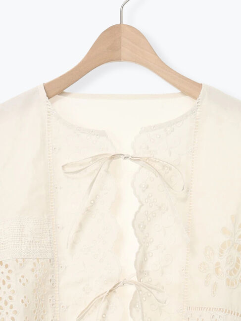 Samansa Mos2「レースパッチワークブラウス」|シャツ・ブラウス|