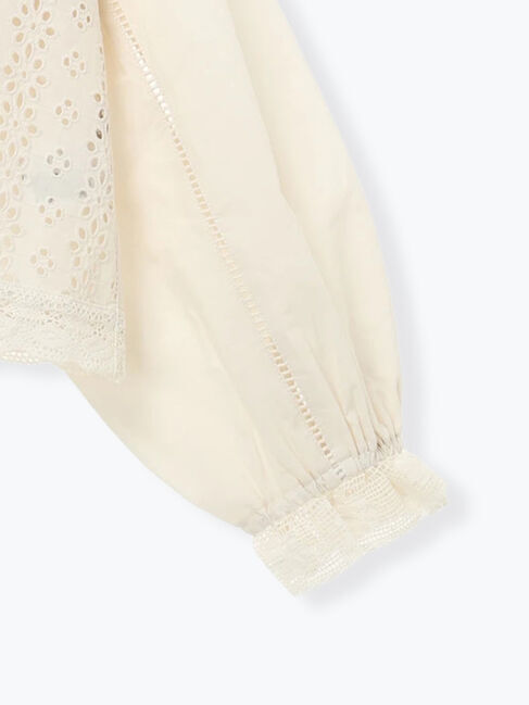 Samansa Mos2「レースパッチワークブラウス」|シャツ・ブラウス|