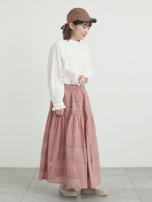 Samansa Mos2「シアータックギャザースカート」|スカート|