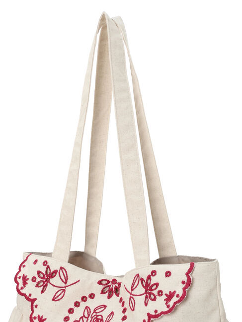 Samansa Mos2「ローズ柄スカラップ刺繍バッグ」|その他|