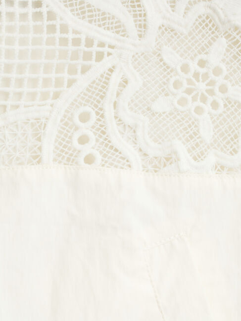 Samansa Mos2「切り替えレースブルゾン」|ブルゾン・スタジャン|