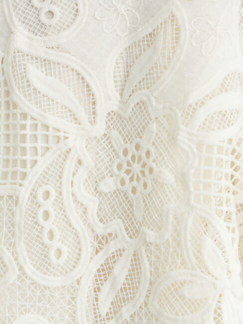 Samansa Mos2「切り替えレースブルゾン」|ブルゾン・スタジャン|