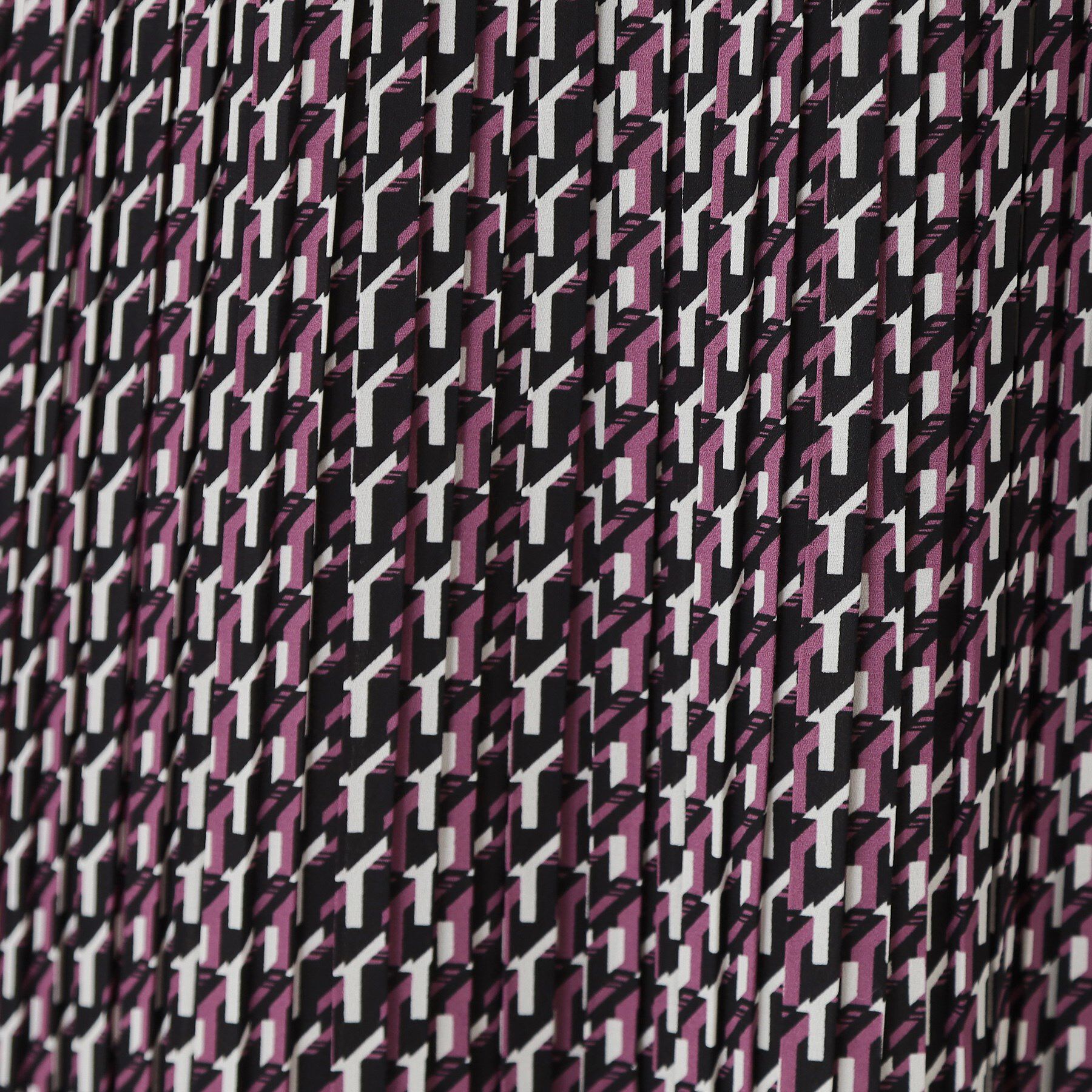 COUP DE CHANCE「【ボウ取外し可】幾何柄プリーツワンピース」|ワンピース|