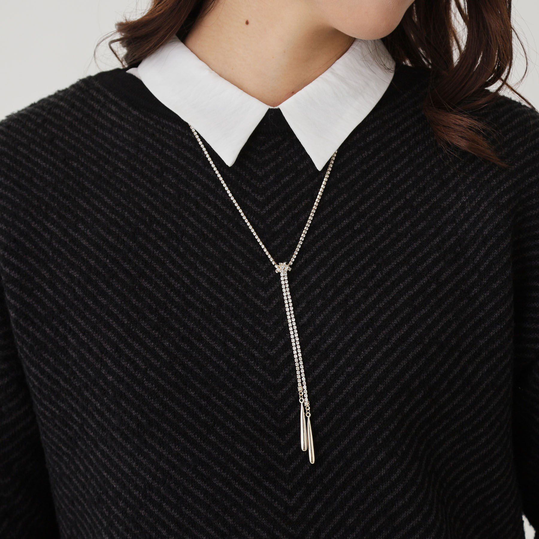 COUP DE CHANCE「スイングダイヤチェーン／キラキラ／大人ネックレス／華やか」|ネックレス|