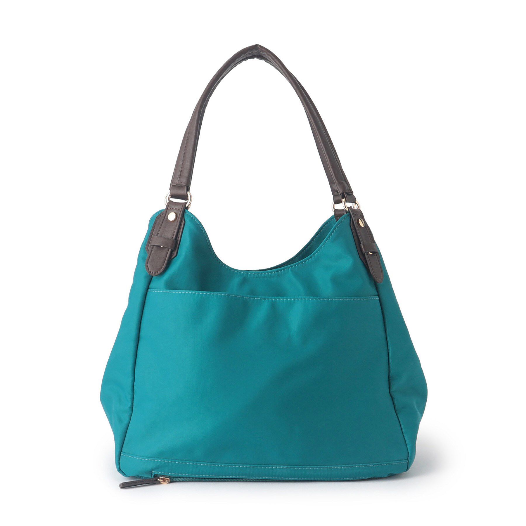 Reflect「【大容量／底ファスナー付き／キレイめコーデにも◎】ナイロンバッグ」|トートバッグ|ブルーグリーン(59