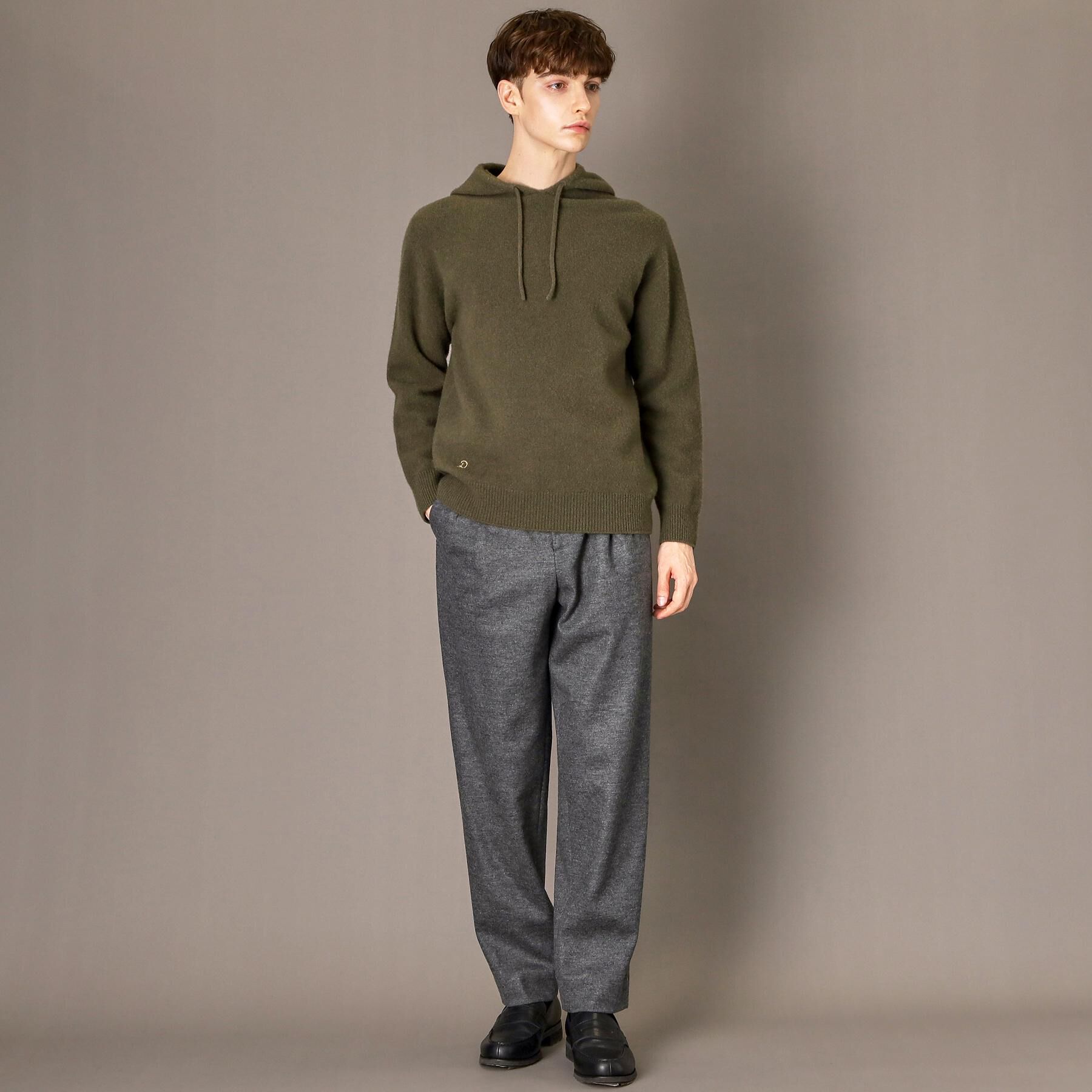 DRESSTERIOR「カシミヤブレンドフードニット」|ニット・セーター|