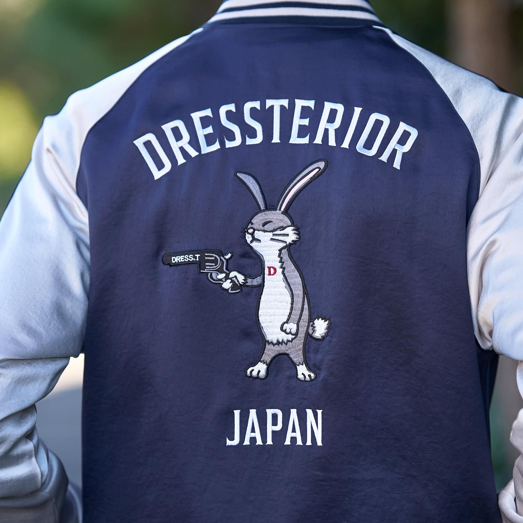 DRESSTERIOR「ラビット刺繍 スカジャン」|ブルゾン・スタジャン|