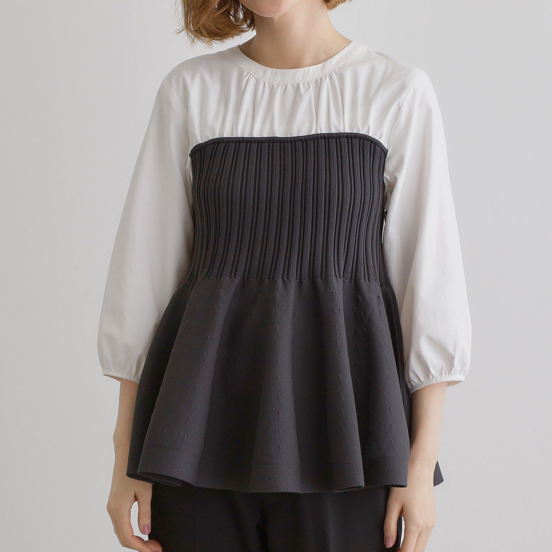 grove「ニットビスチェドッキングシャツ」|Tシャツ・カットソー|