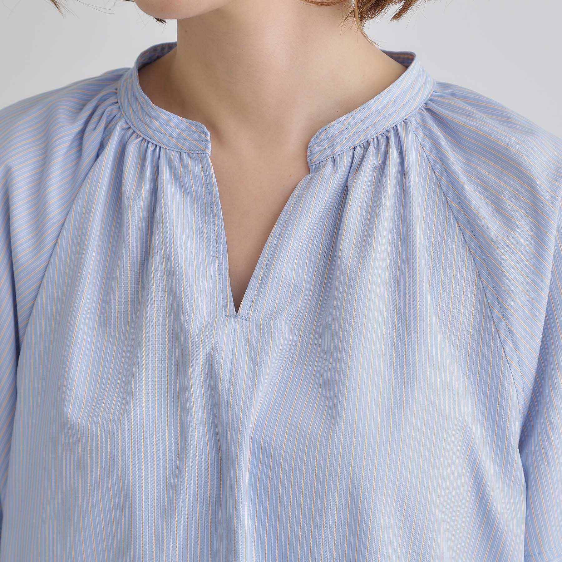 grove「【夏に嬉しい機能付き】ランタンスリーブシャツブラウス」|シャツ・ブラウス|