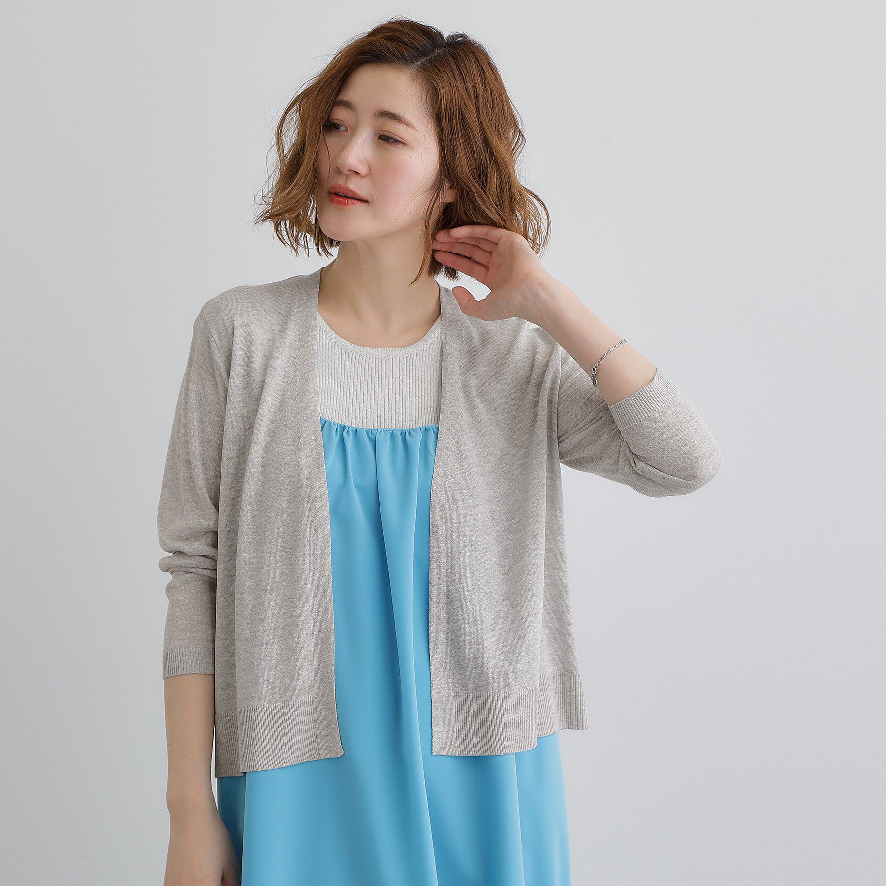 grove「【接触冷感/UVカットetc】夏に嬉しい機能付き！ベーシックショートカーディガン」|カーディガン|