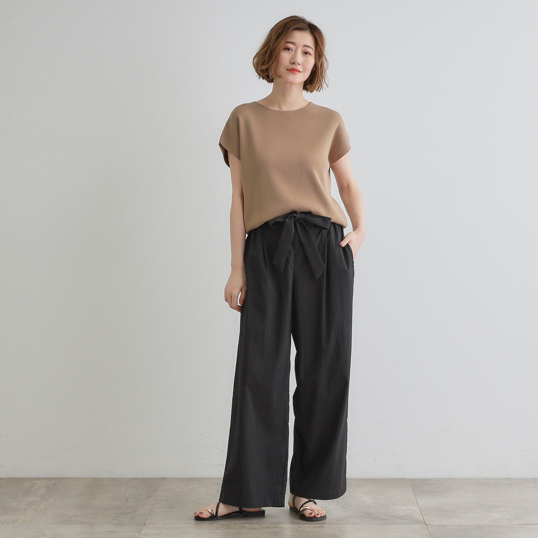 grove「【晴れの日も雨の日も】撥水イージーワイドパンツ」|その他|