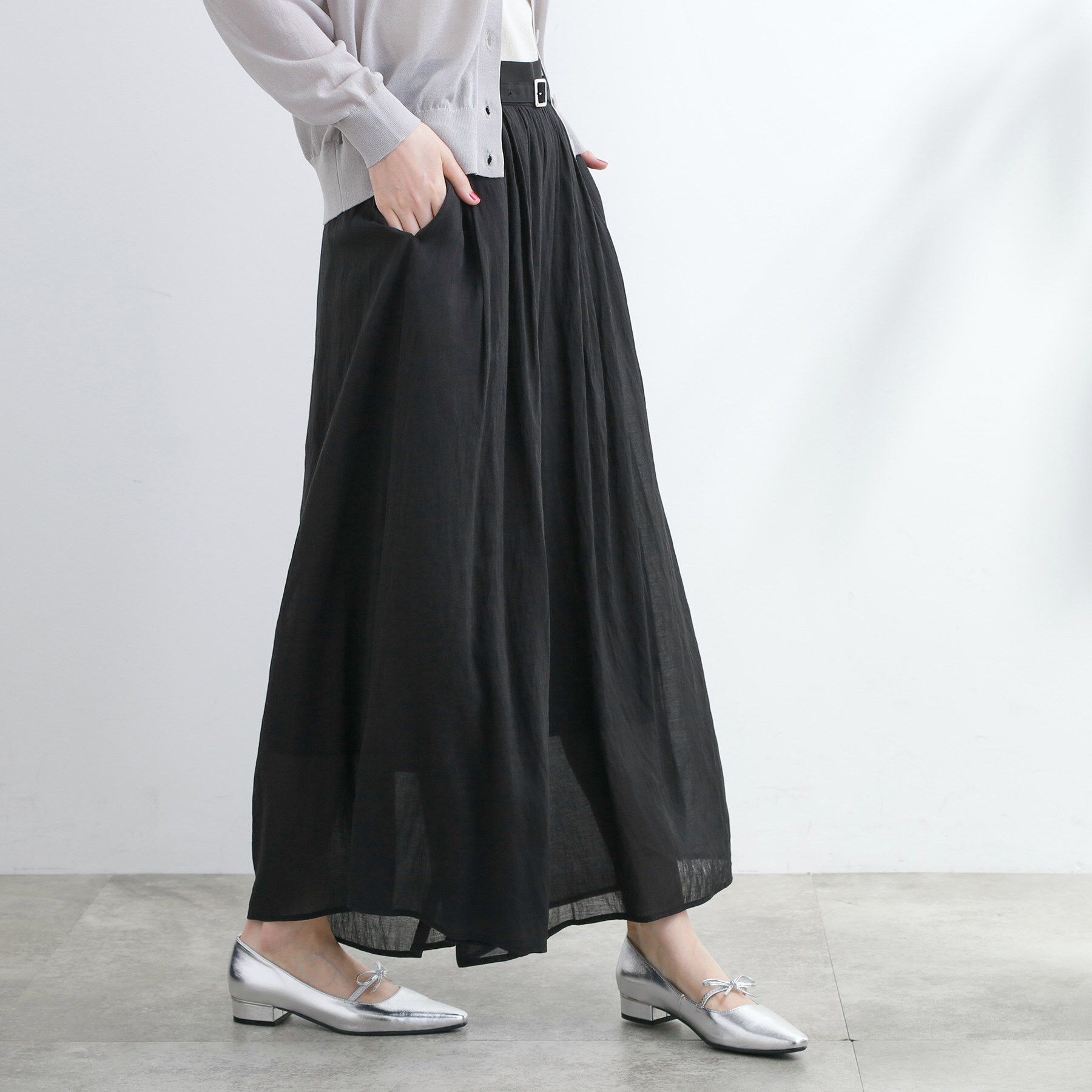 grove「【たっぷりギャザーで体型カバー】スカート見えの軽やかパンツ」|その他|