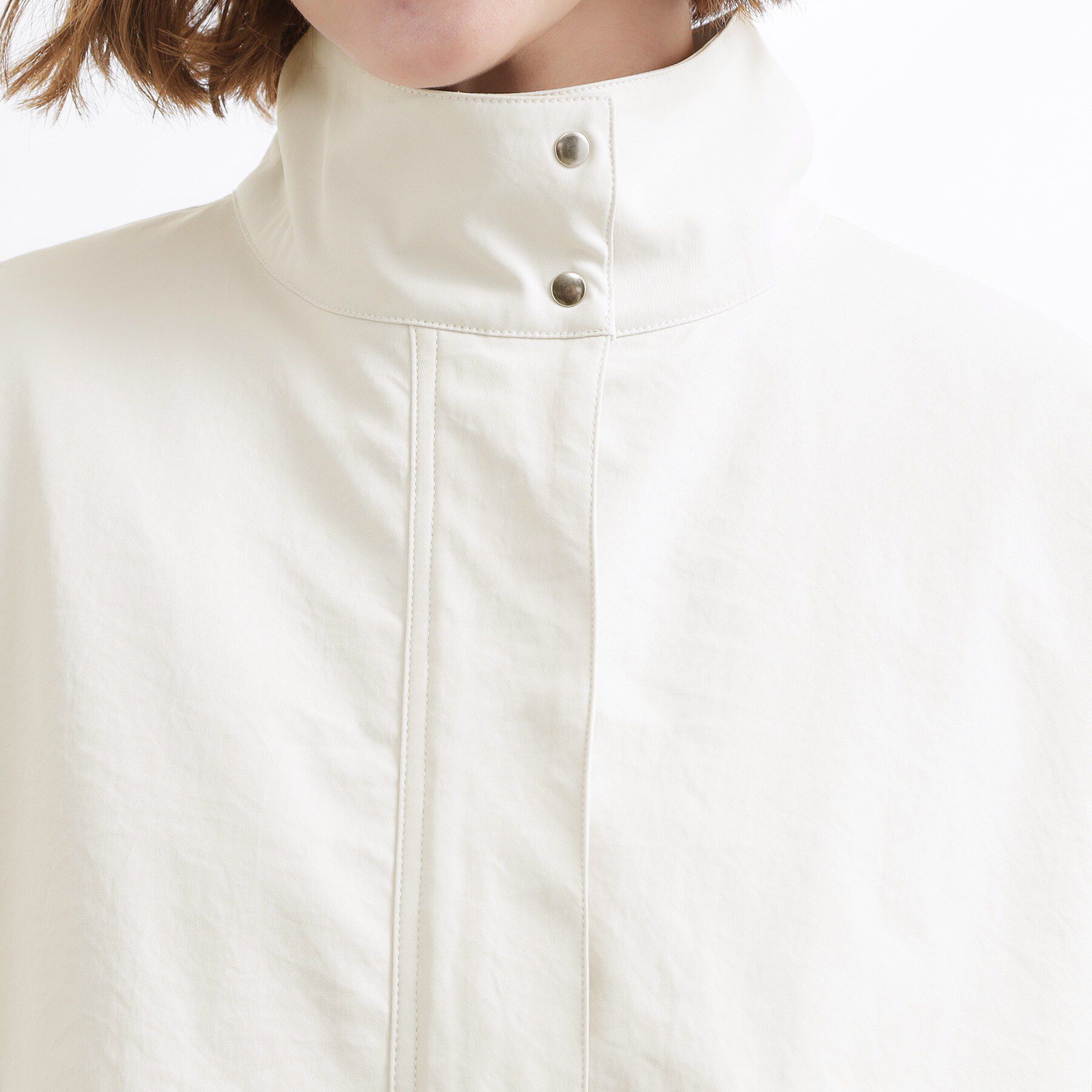 grove「【撥水／シルエット2WAY】羽織るだけでサマになる、スタンドネックテントラインコート」|その他|