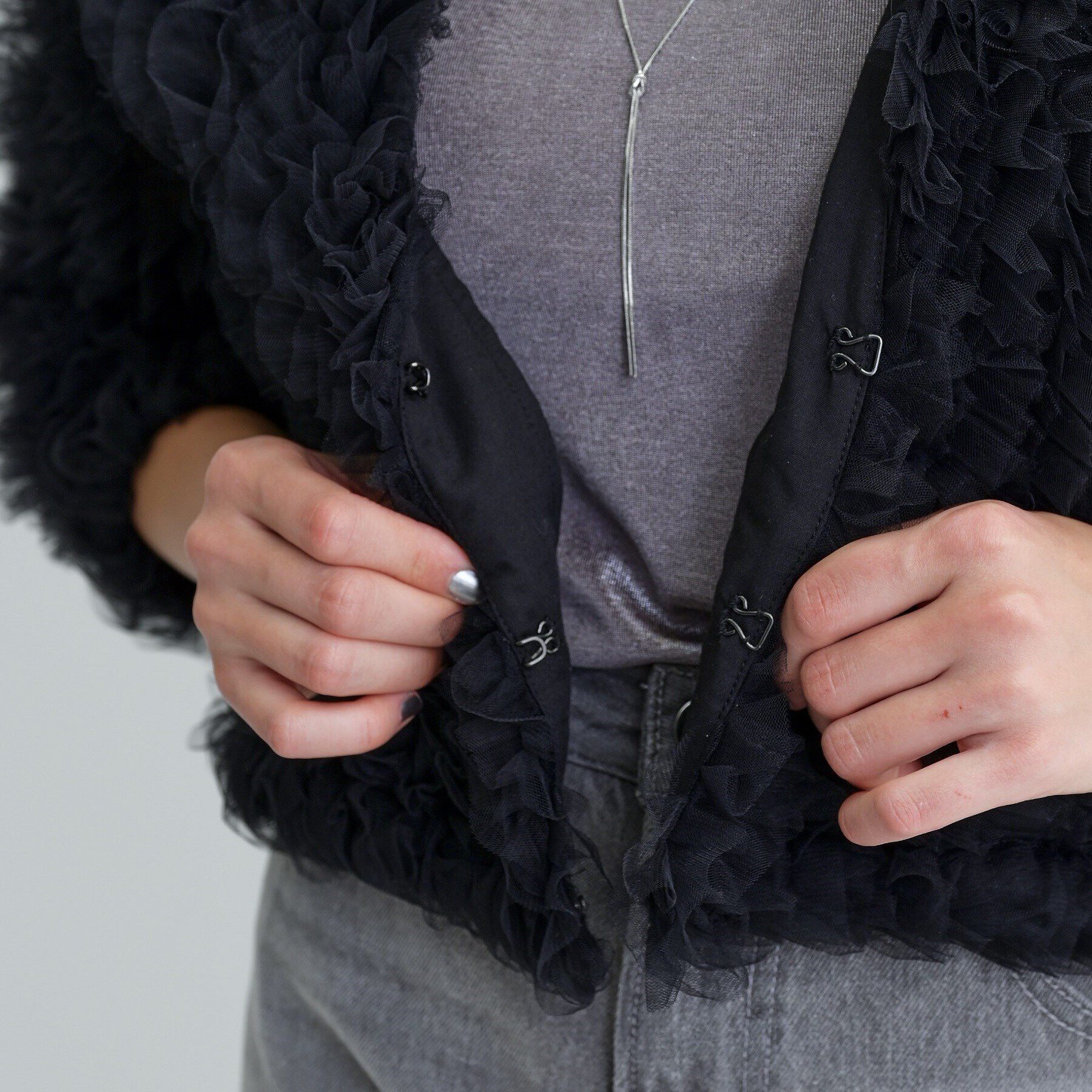 GALLEST「ボリュームチュールカーディガン」|カーディガン|