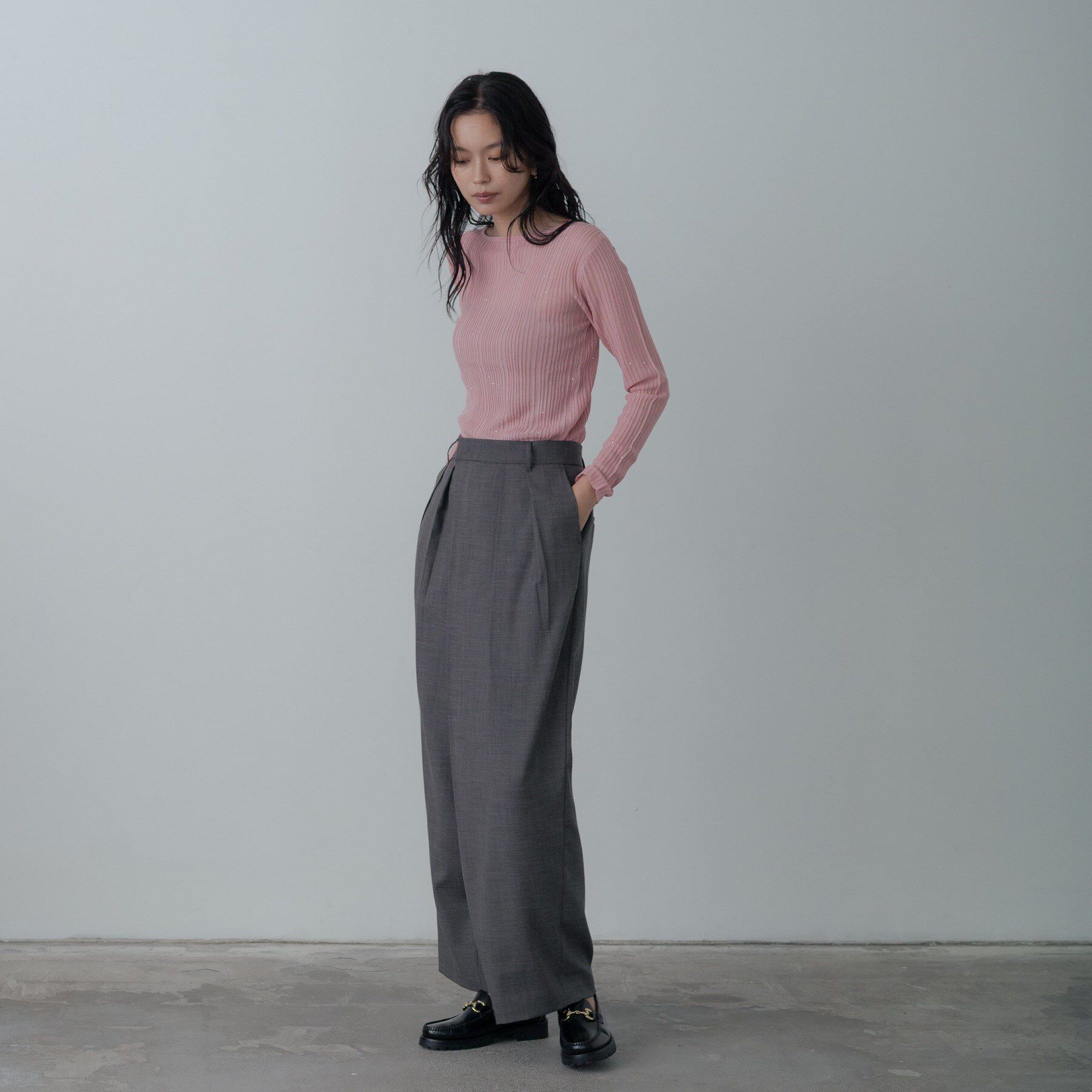 GALLEST「シアースパンコールニット」|ニット・セーター|