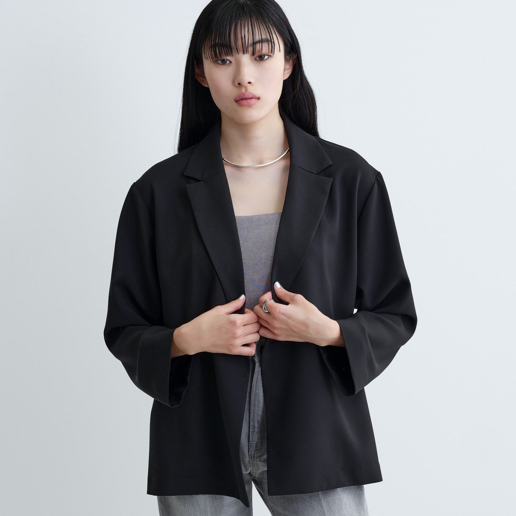 GALLEST「【セットアップ可】モードフィットダブルボタンジャケット【カセット服/オケージョン/通勤】」|テーラードジャケット|