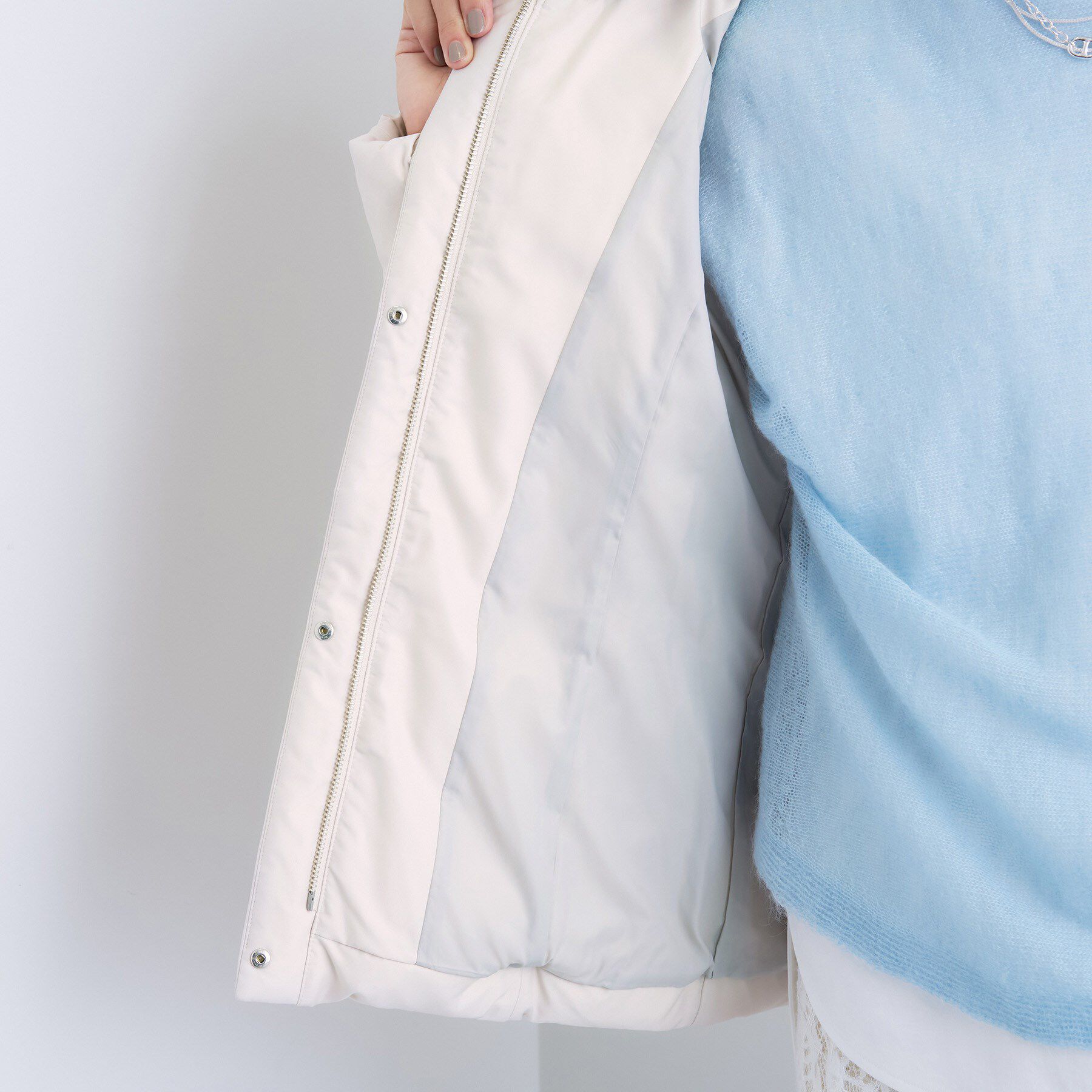 INDIVI「【名品／撥水／抗菌防臭】ショート丈リサイクルダウンコート」|ダウン|