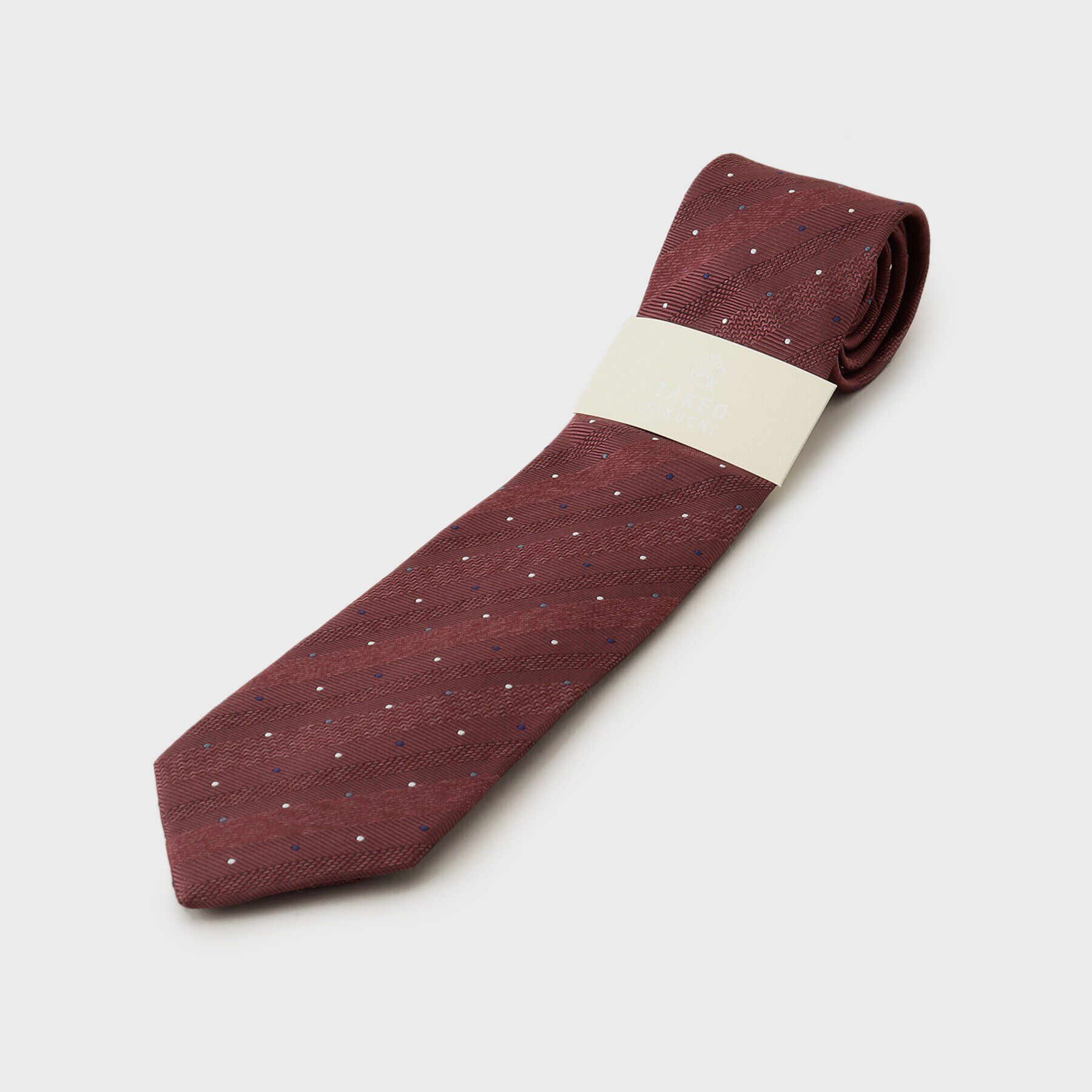 TAKEO KIKUCHI「【THE FLAGSHIP】鱗紋（うろこもん）シルクネクタイ」|ネクタイ・蝶ネクタイ|ピンク(371)