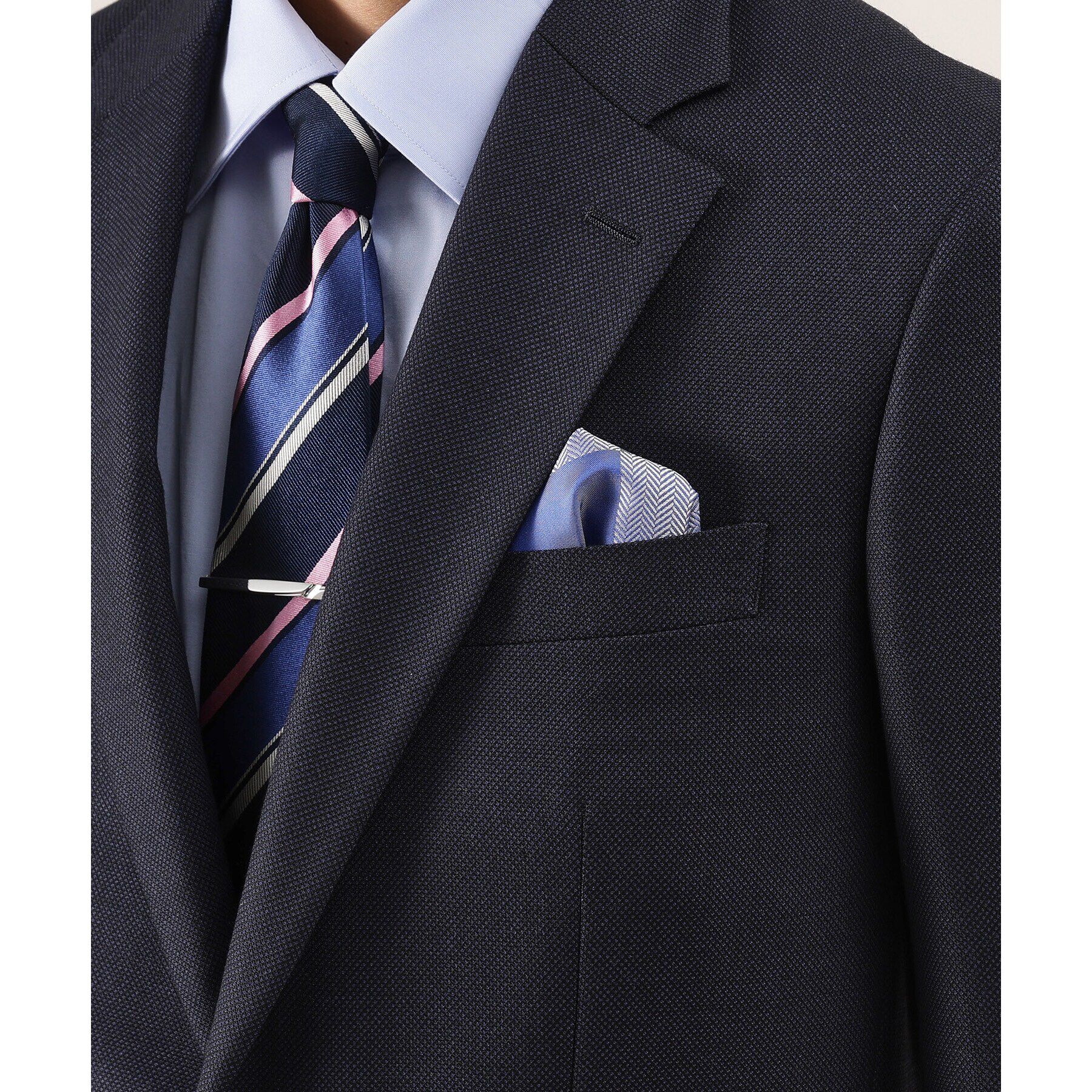 TAKEO KIKUCHI「【セレモニー対応】サテン4面パネル ポケットチーフ」|バンダナ・スカーフ|