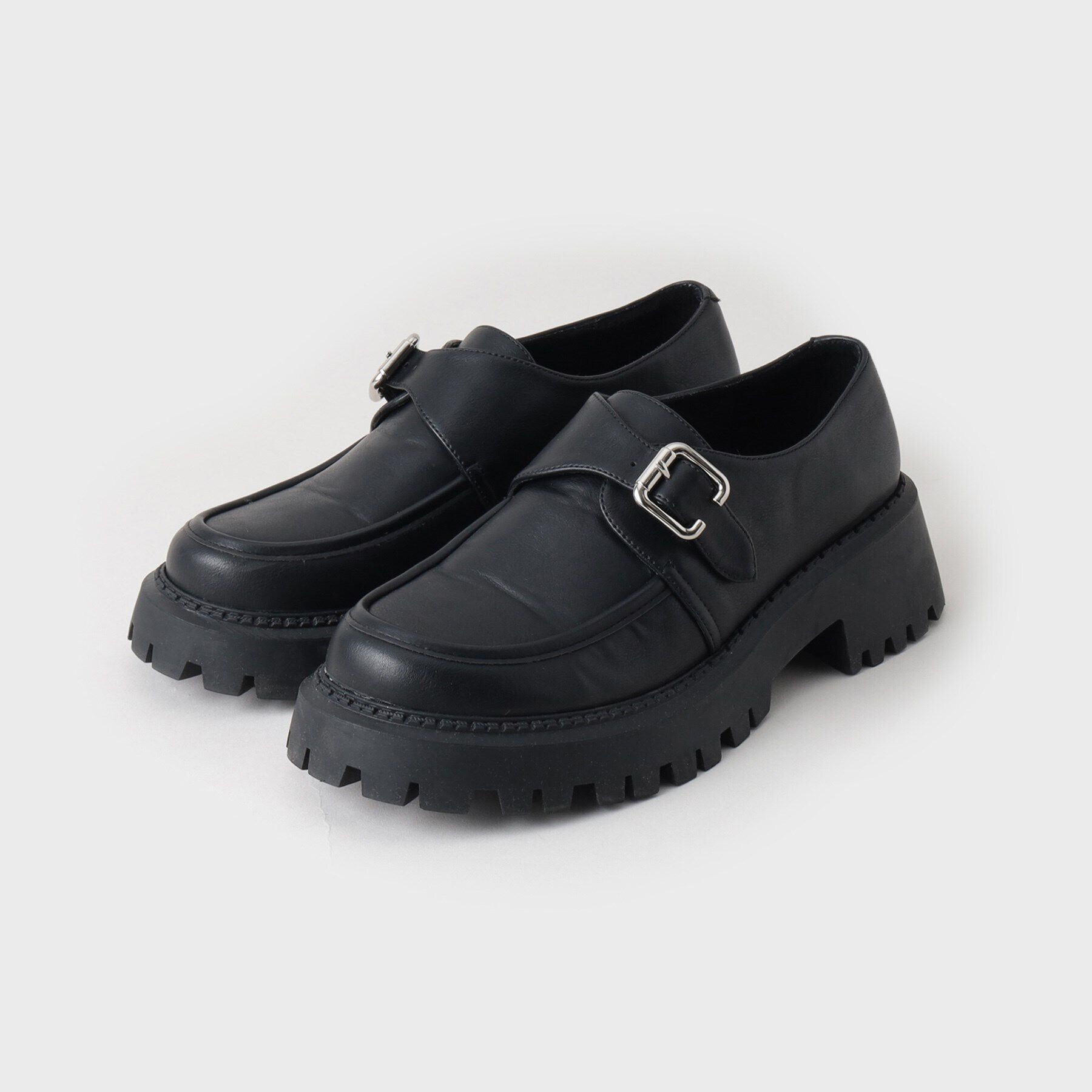 tk.TAKEO KIKUCHI「モンクストラップタンクソールシューズ」|その他|ブラック(019)