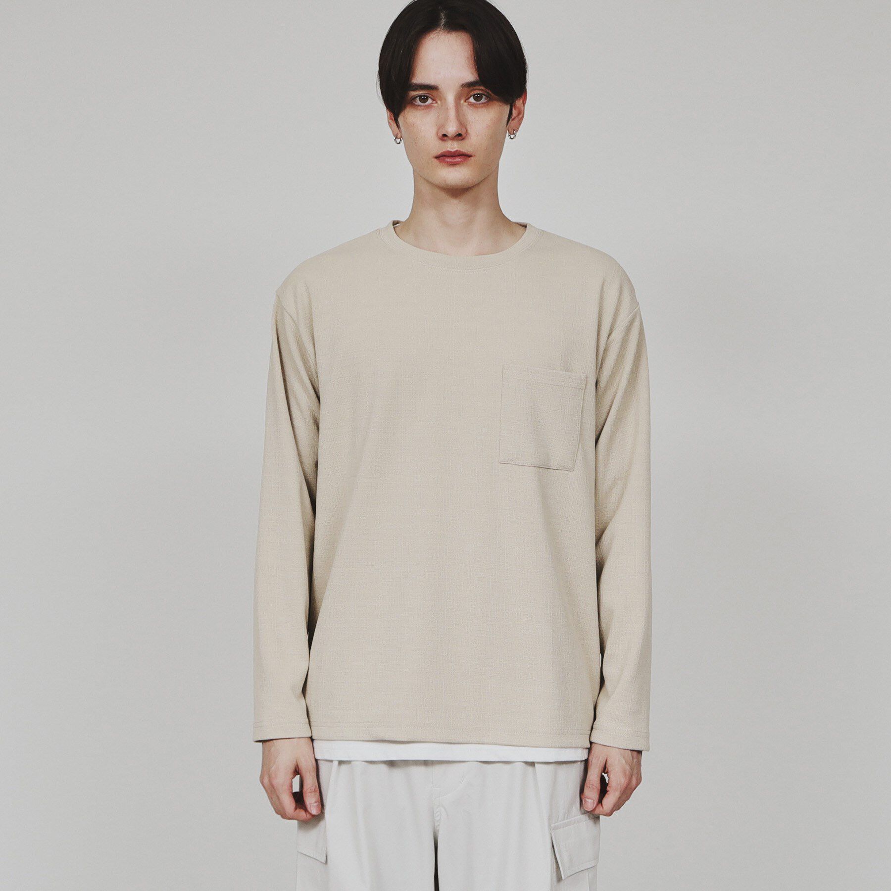 tk.TAKEO KIKUCHI「【セットアイテム】フクレジャカードアンサンブル」|Tシャツ・カットソー|