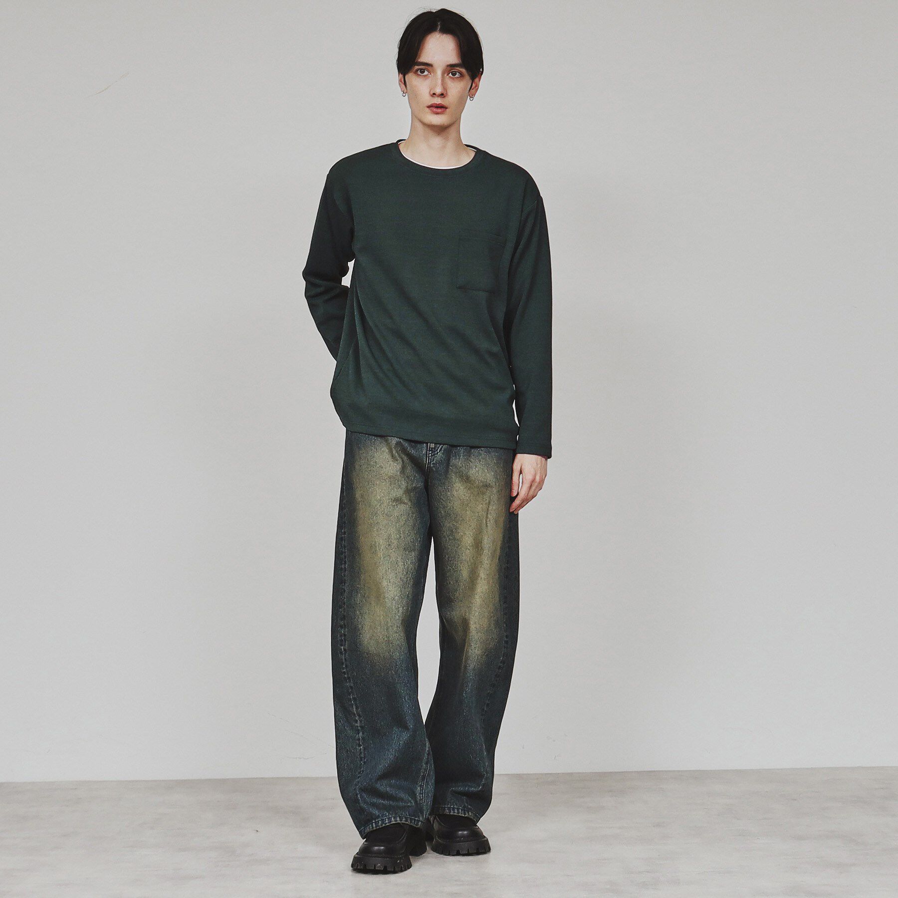 tk.TAKEO KIKUCHI「【セットアイテム】フクレジャカードアンサンブル」|Tシャツ・カットソー|