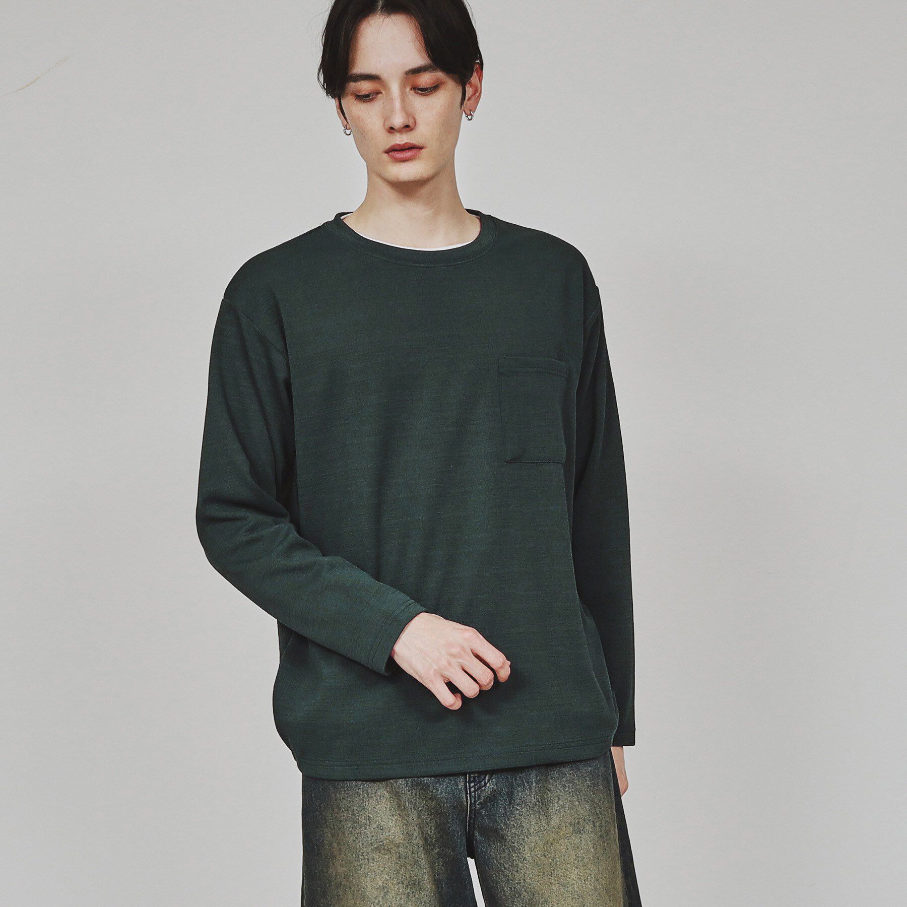 tk.TAKEO KIKUCHI「【セットアイテム】フクレジャカードアンサンブル」|Tシャツ・カットソー|