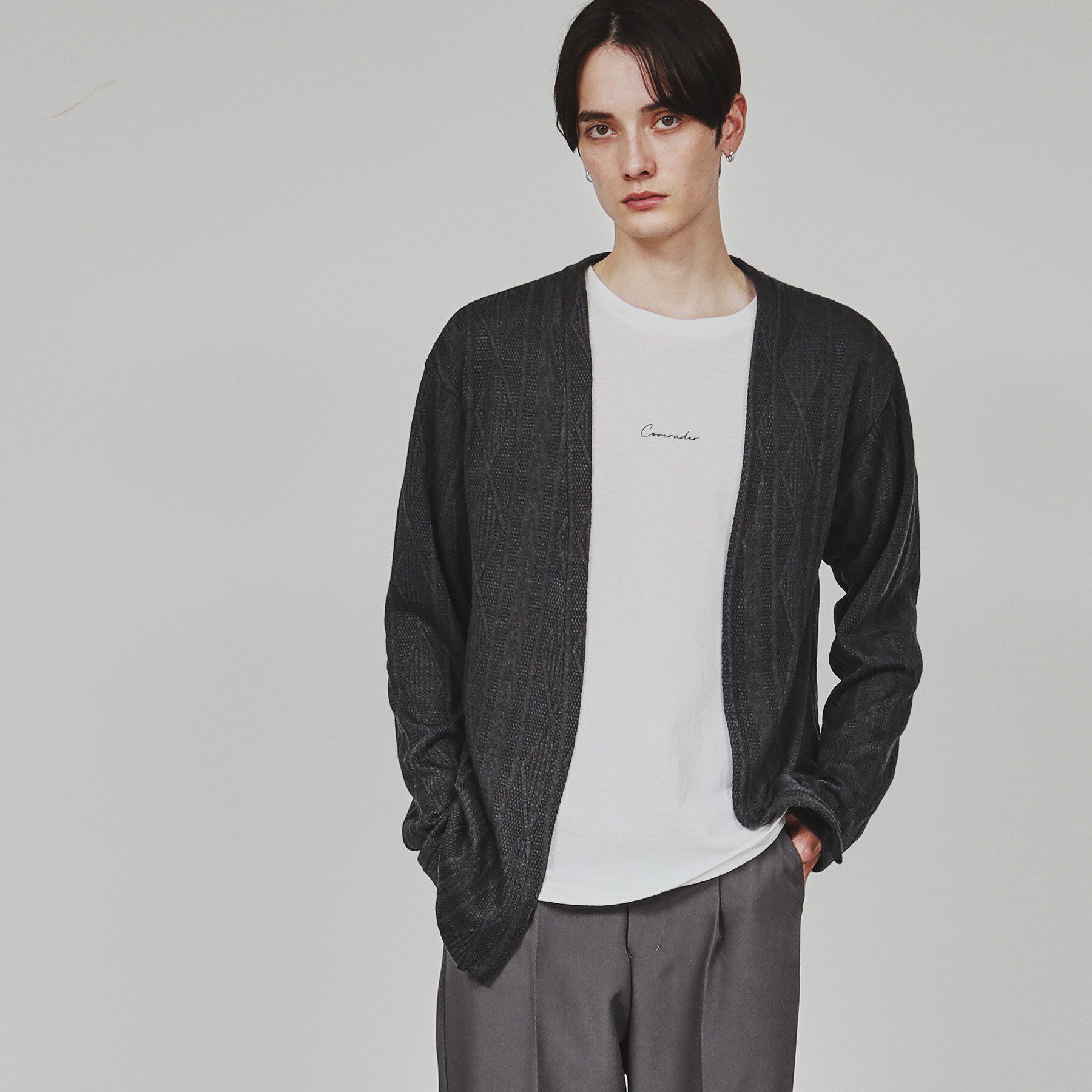 tk.TAKEO KIKUCHI「【セットアップ】フクレジャカードカーデアンサンブル」|カーディガン|