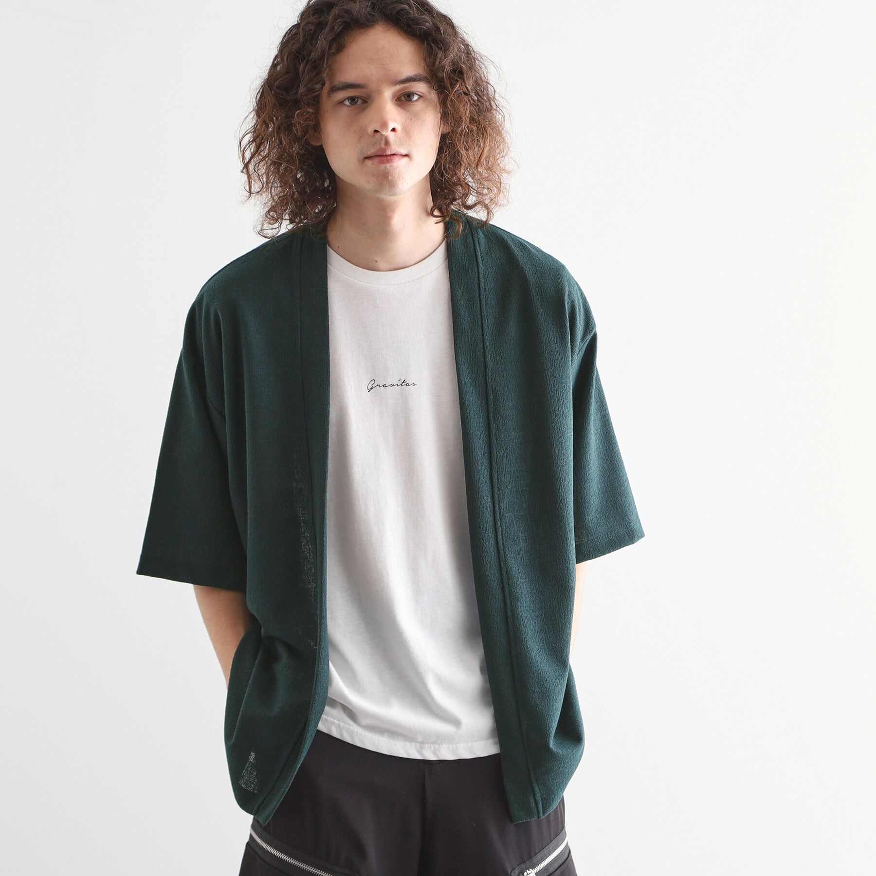 tk.TAKEO KIKUCHI「5分袖ボレロアンサンブル」|Tシャツ・カットソー|